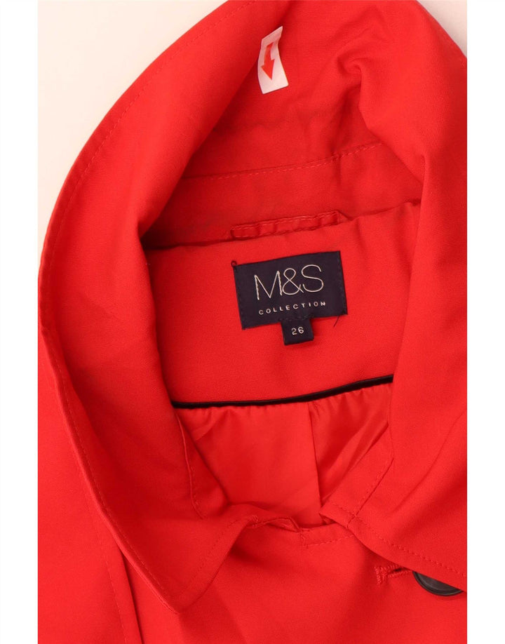 Marks & Spencer Γυναικεία καμπαρντίνα UK 26 5XL Red Polyester