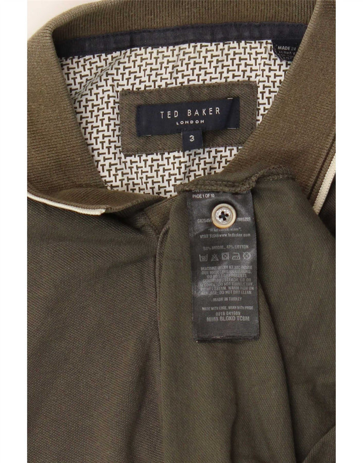 Ted Baker Ανδρικό πουκάμισο πόλο μεγέθους 3 Medium Khaki Modal