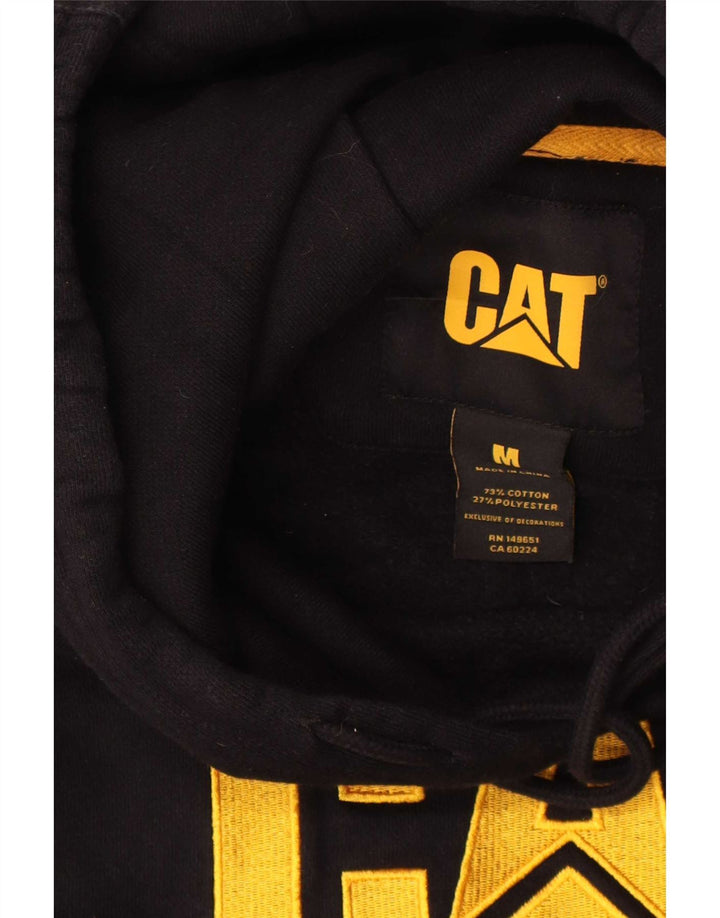 Caterpillar Ανδρικό γραφικό κουκούλα, μεσαίο μαύρο βαμβακερό