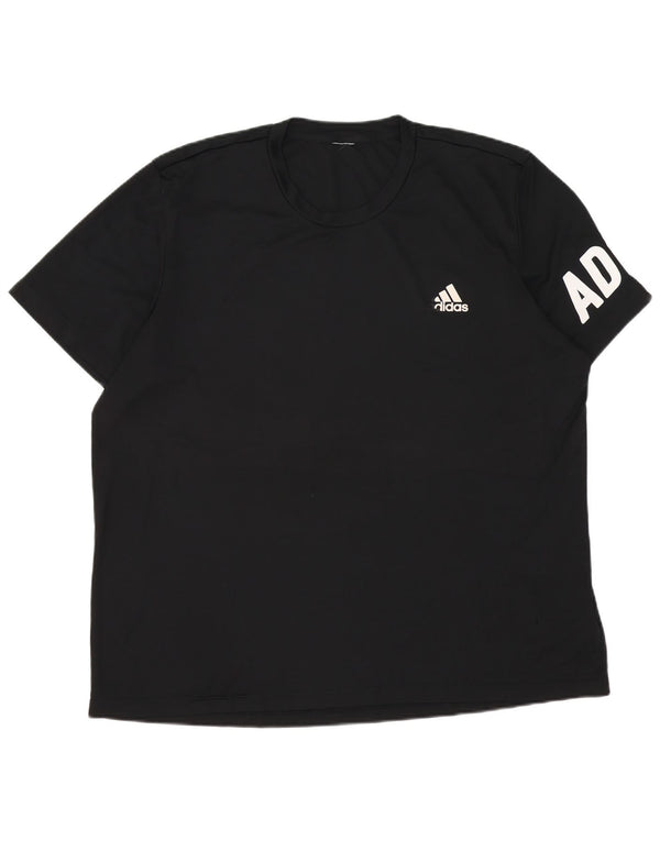 Ανδρικό γραφικό T-Shirt Adidas Top 2XL Μαύρο Πολυεστέρας