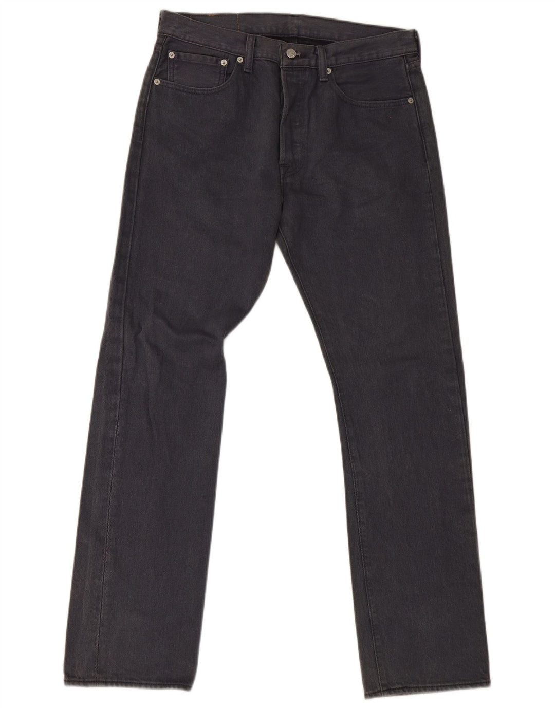 Levi's Mens 501 Straight Jeans W32 L32 Γκρι βαμβακερό
