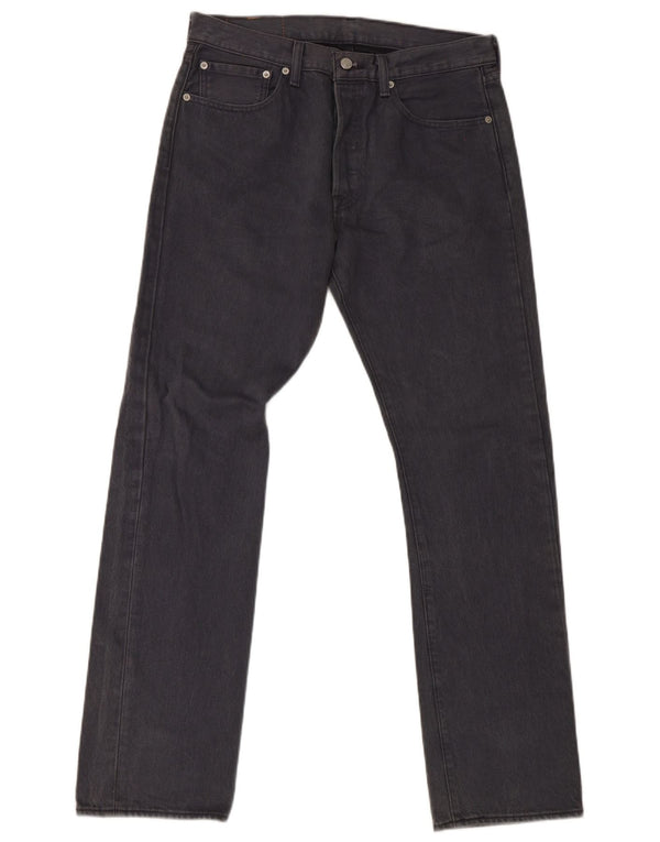 Levi's Mens 501 Straight Jeans W32 L32 Γκρι βαμβακερό