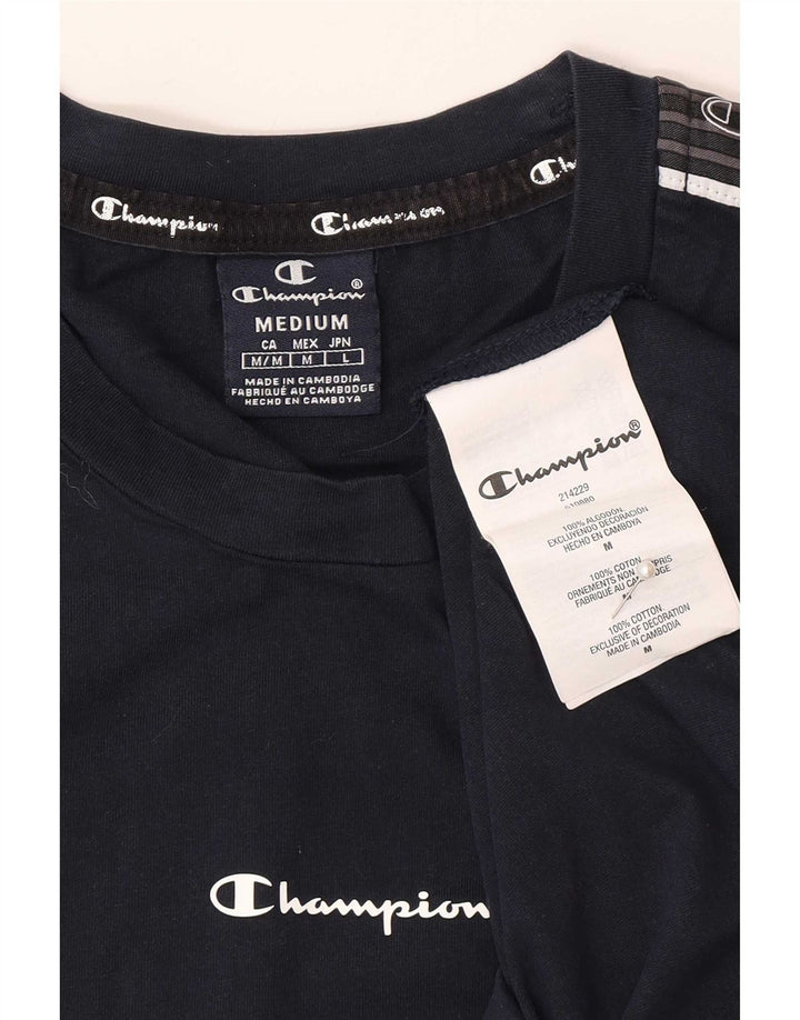 Ανδρικό γραφικό μπλουζάκι Champion Top Medium Navy Blue βαμβακερό