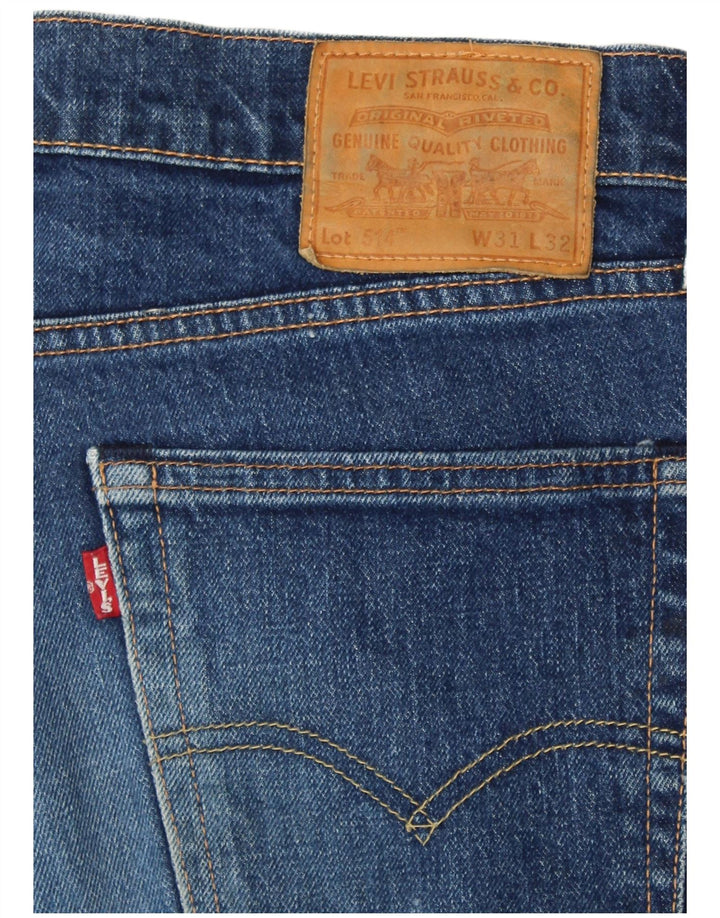 LEVI'S Ανδρικό τζιν 514 ίσιο W31 L32 Μπλε βαμβακερό