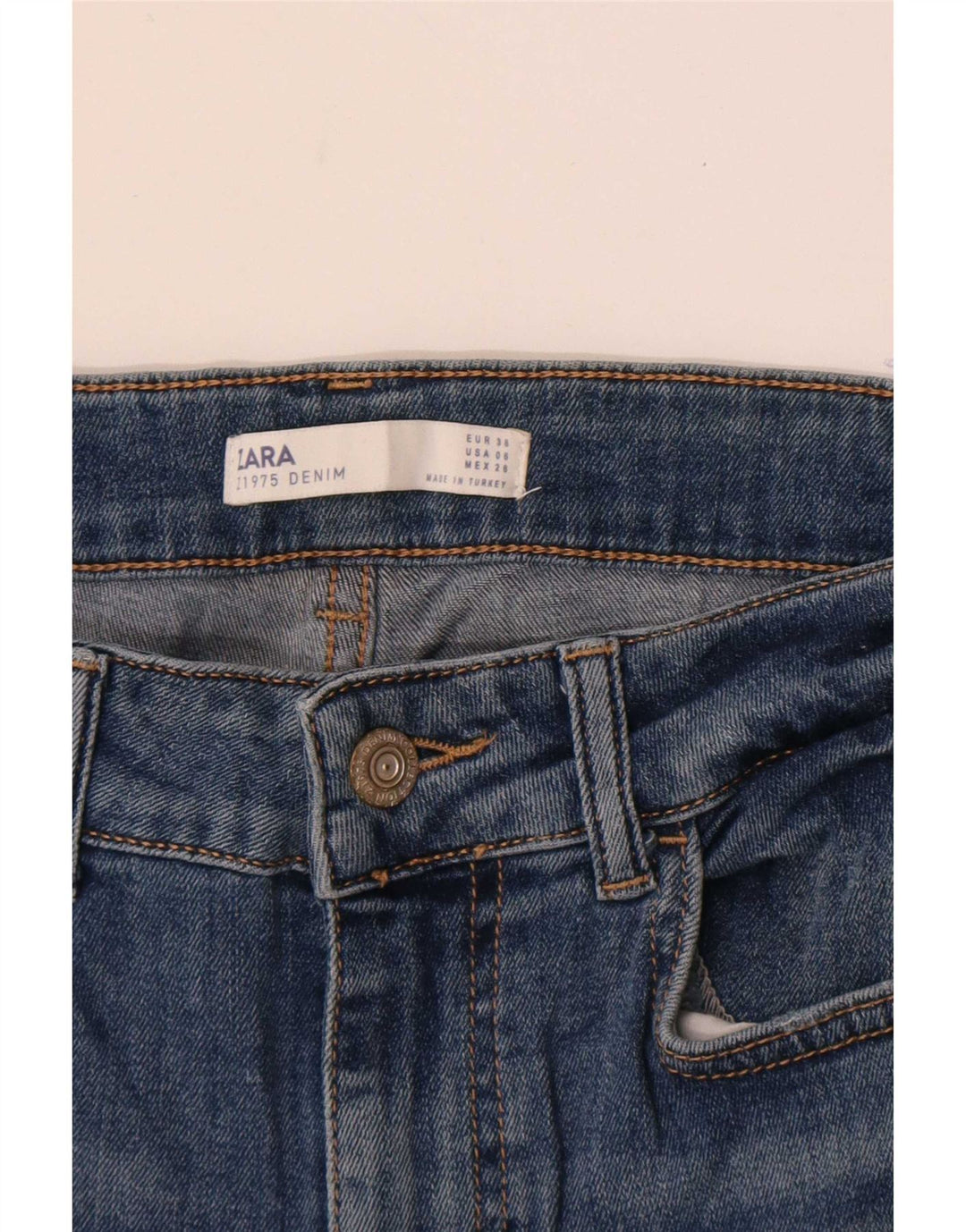 Zara Γυναικείο Slim Jeans EU 38 Small W28 L28 Blue
