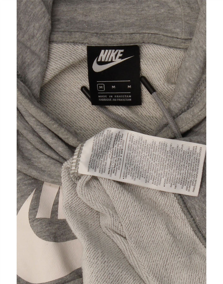 Ανδρικό γραφικό μπλουζάκι με κουκούλα NIKE Βαμβακερό μεσαίο γκρι