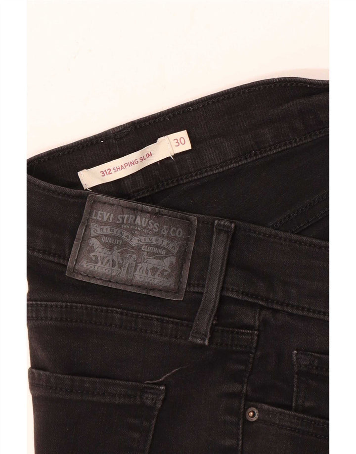 Levi's Womens 312 Shaping Slim Jeans W30 L30 Μαύρο