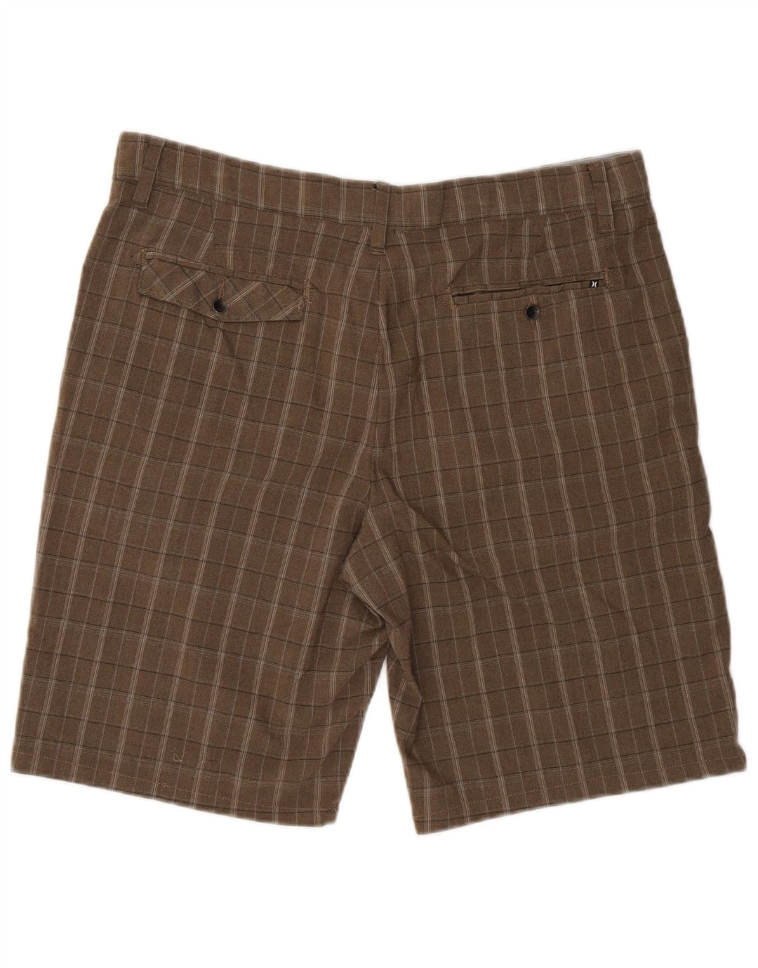 Ανδρικό σορτς Chino Hurley W36 Large Brown Check Polyester