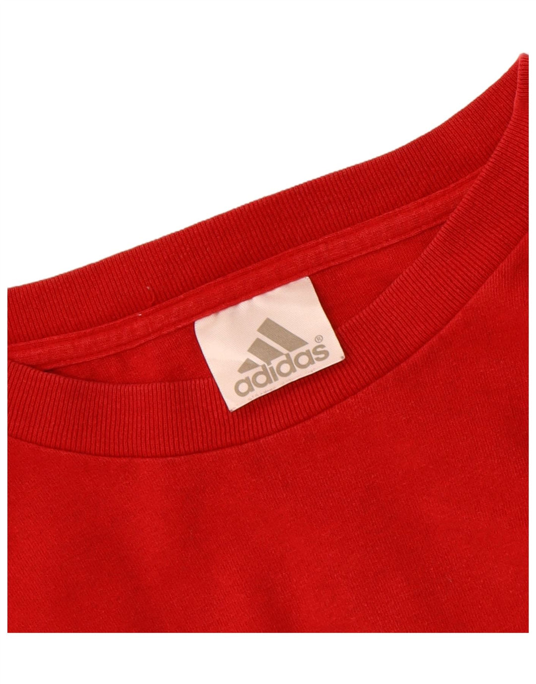 ADIDAS Mens Graphic T-Shirt Top Medium Red Vintage Adidas and Second-Hand Adidas from Messina Hembry 