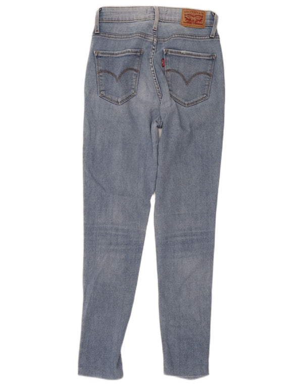Levi's γυναικείο 721 ψηλό ψηλό στενό τζιν W26 L32 μπλε βαμβακερό