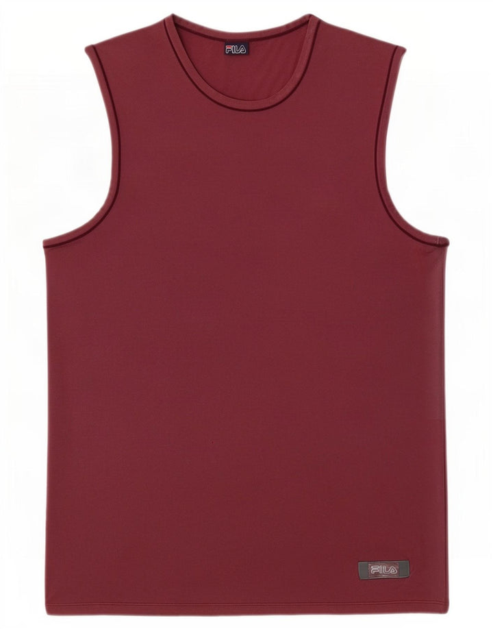 Fila Γυναικείο Γιλέκο Τοπ UK 8 Small Burgundy