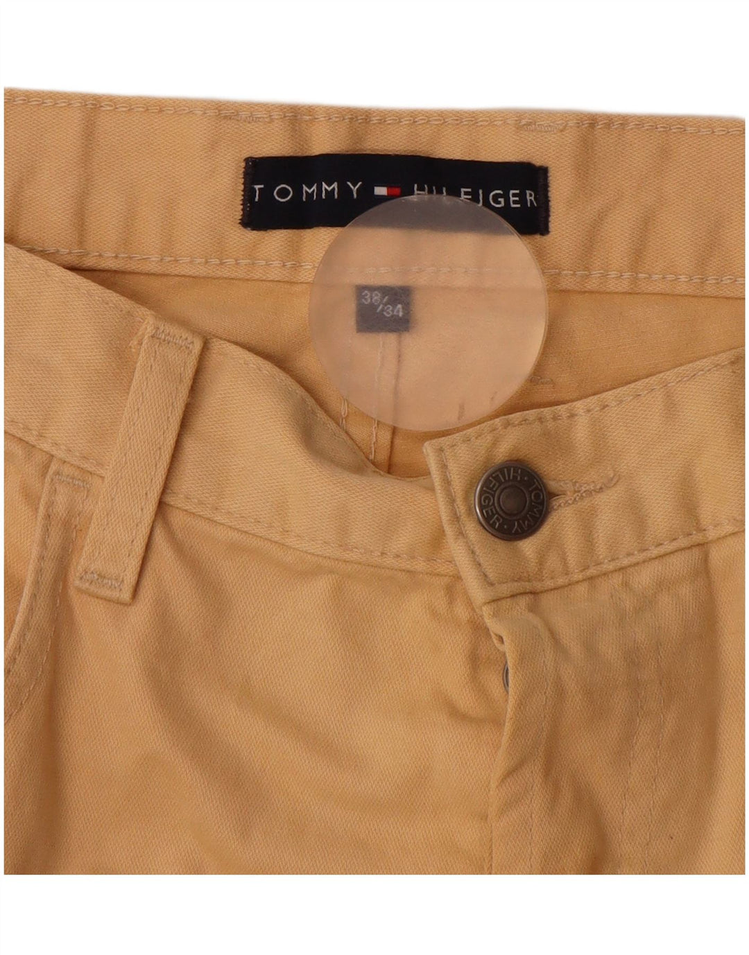 TOMMY HILFIGER Ανδρικό ίσιο casual παντελόνι W38 L31 Μπεζ βαμβακερό