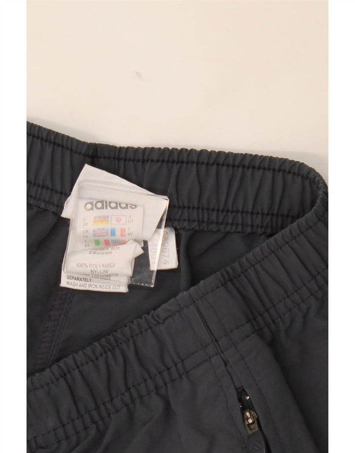 ADIDAS Womens Capri Tracksuit Trousers UK 12 Medium Grey Polyamide Vintage Adidas and Second-Hand Adidas from Messina Hembry 