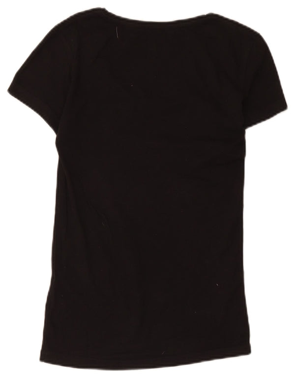 Γυναικείο γραφικό μπλουζάκι Calvin Klein Jeans Top UK 10 Small Black