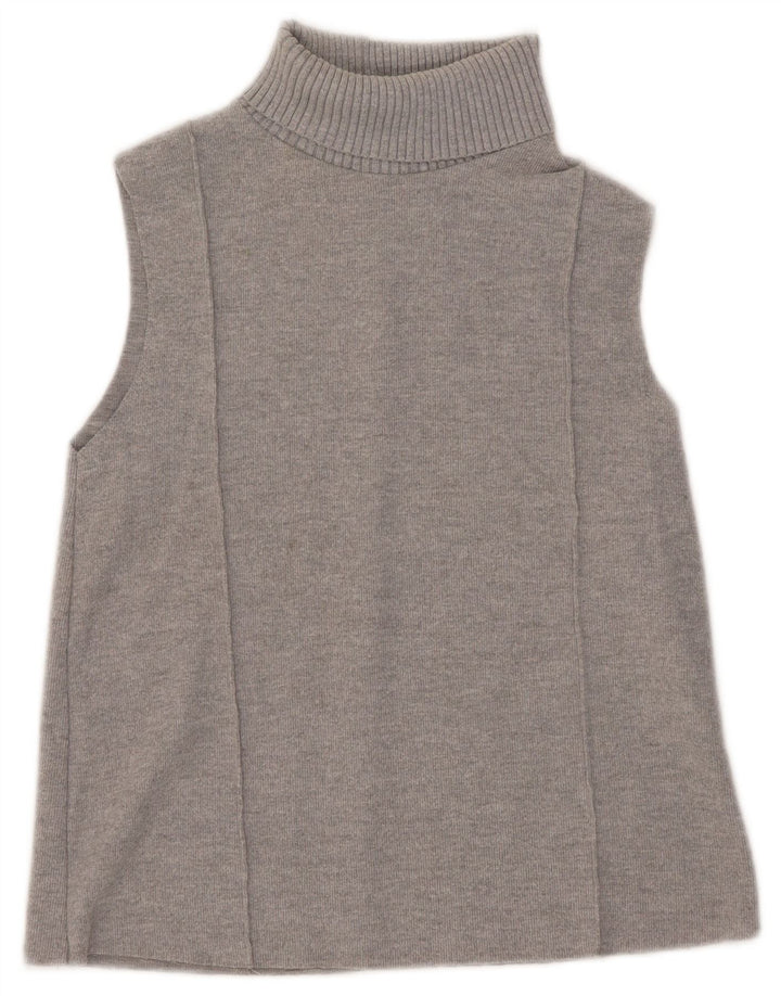 Zara Γυναικείο Γιλέκο Tank Top UK 10 Small Grey Polyester