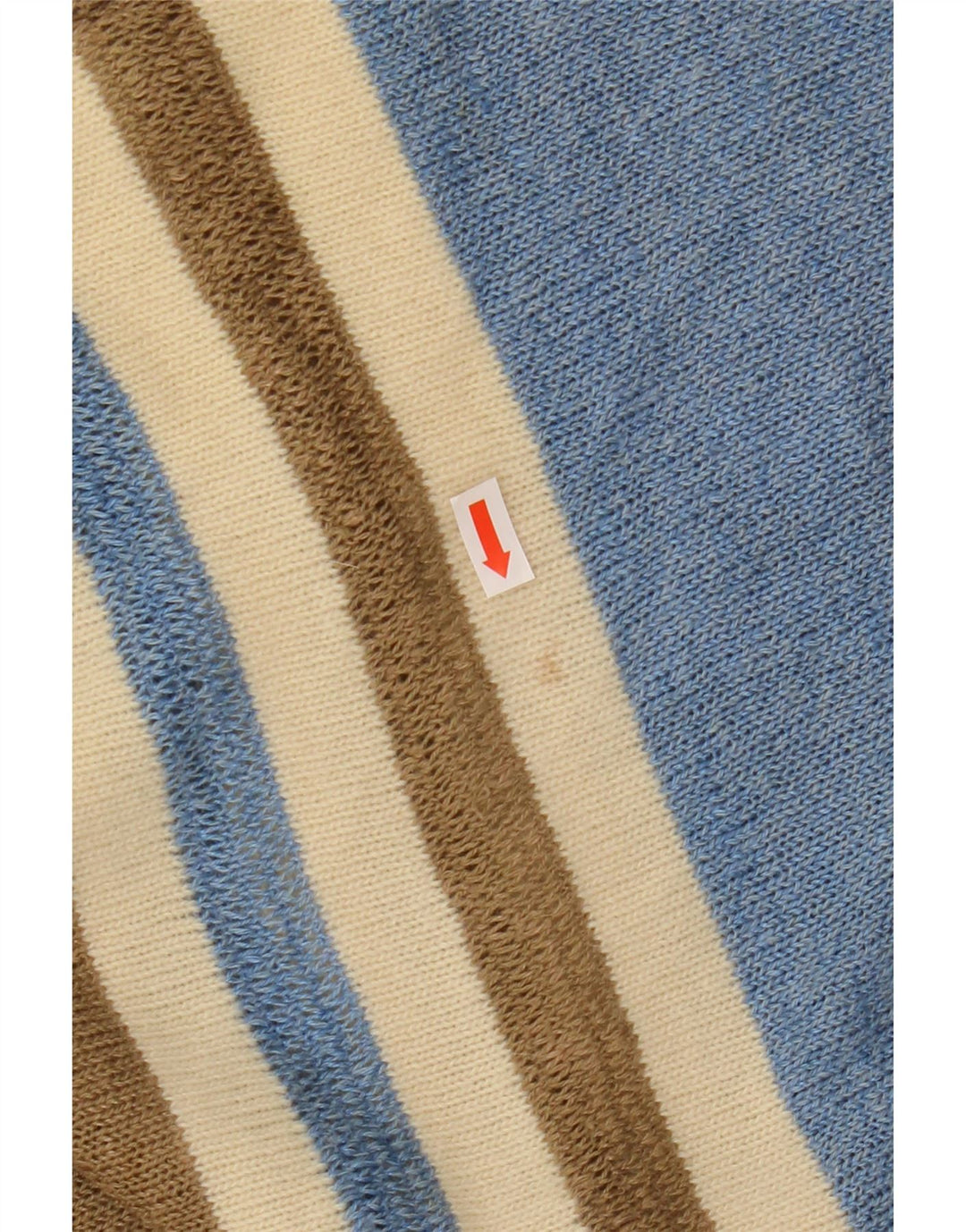 VINTAGE Γυναικείο πουλόβερ με λαιμόκαυστο UK 12 μεσαίο πολύχρωμο ριγέ