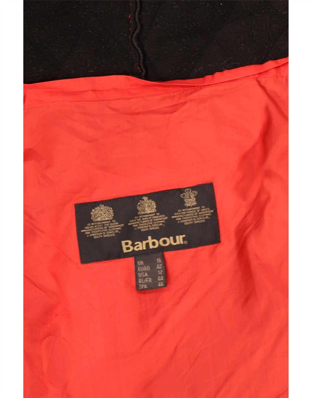 Γυναικείο καπιτονέ μπουφάν Barbour UK 16 μεγάλο κόκκινο πολυαμίδιο
