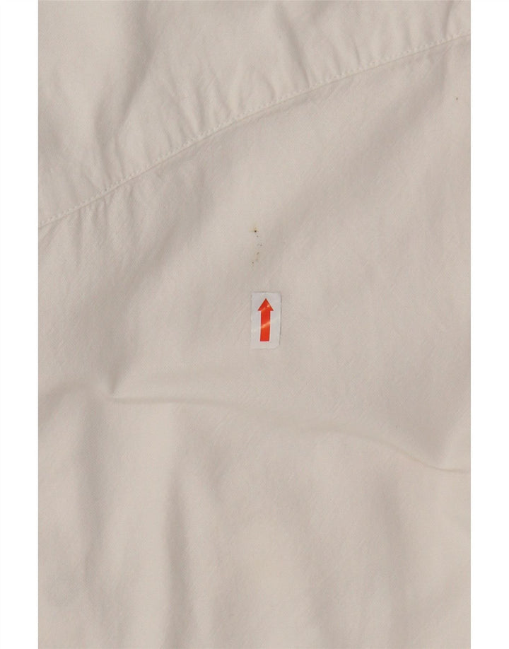 ALLEY DOCKS Ανδρικό πουκάμισο 2XL Λευκό βαμβακερό