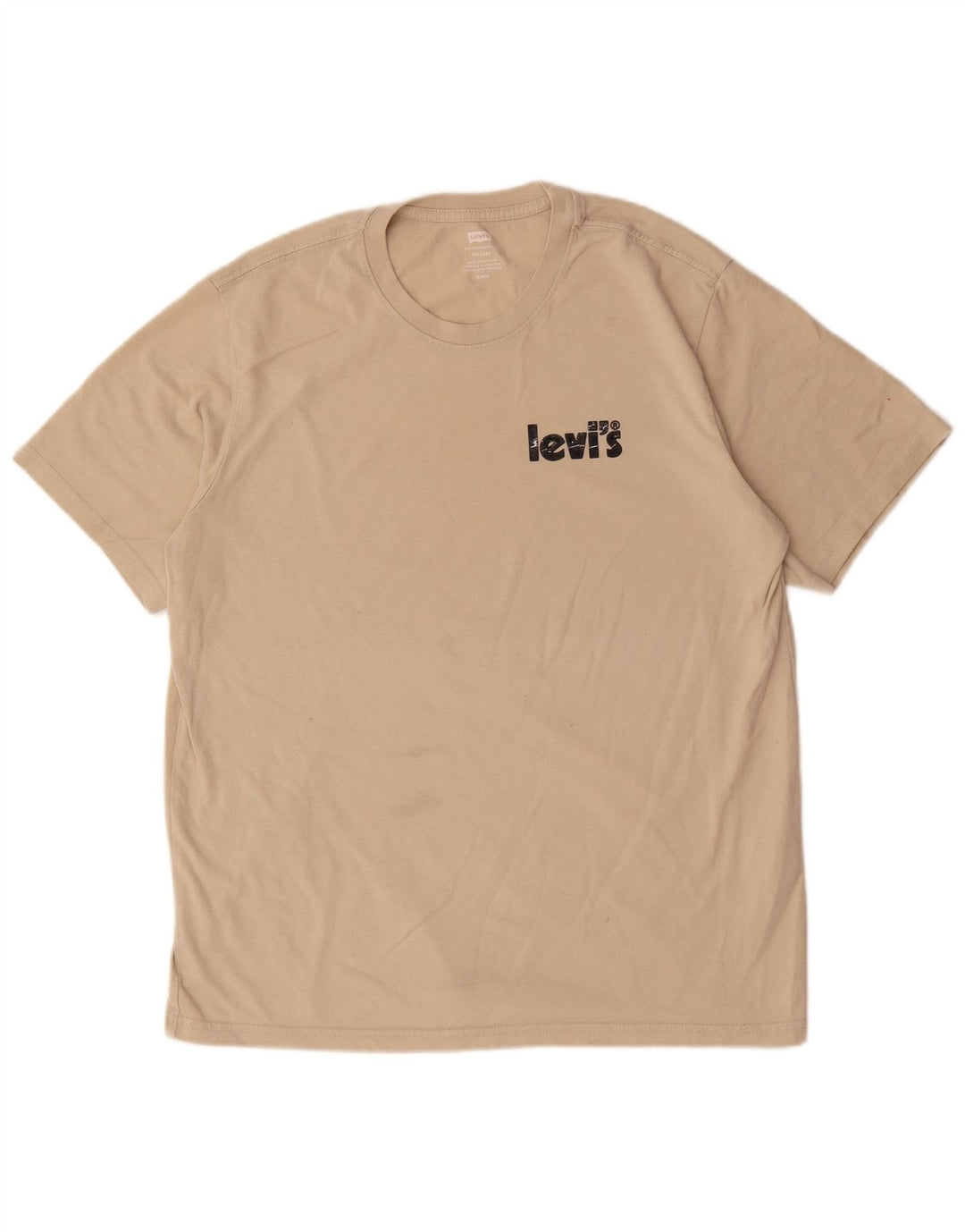 Ανδρικό μπλουζάκι Levi's Relaxed Graphic Top από μεσαίο μπεζ βαμβακερό