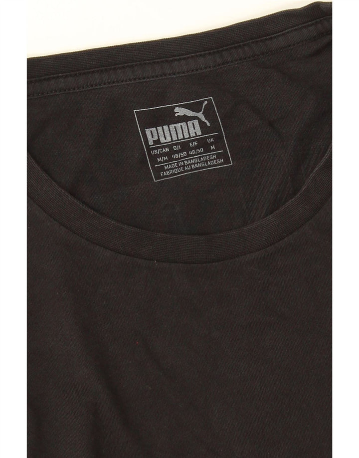 Ανδρικό γραφικό T-Shirt Puma Top Medium Μαύρο
