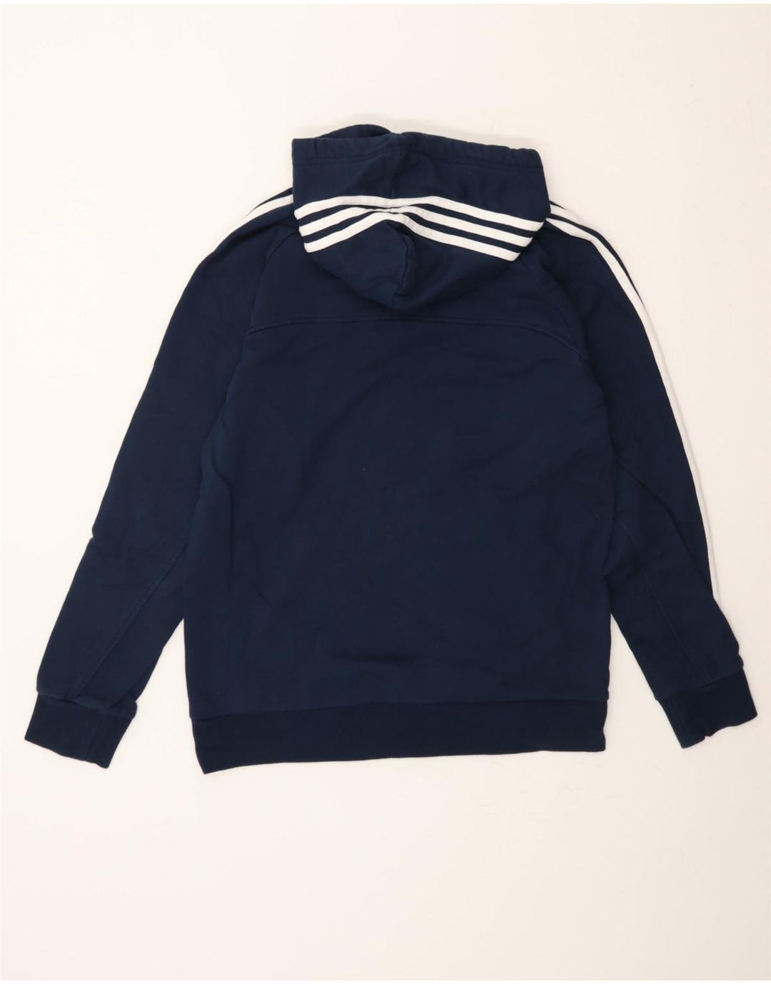 Ανδρικό κουκούλα ADIDAS, μεσαίο μπλε βαμβακερό