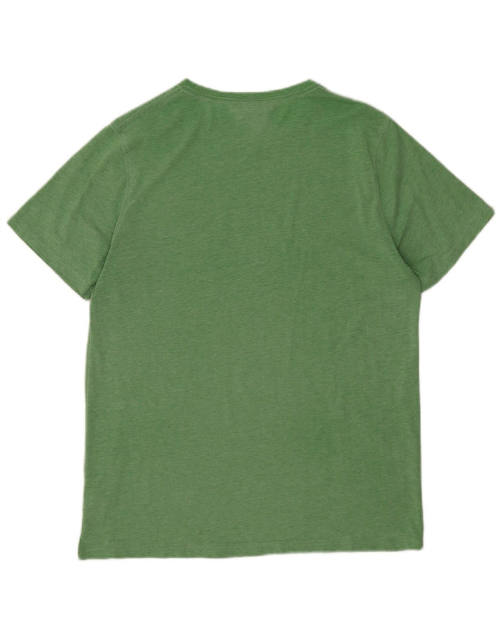 Ανδρικό γραφικό T-Shirt Animal Top Μεσαίο πράσινο βαμβακερό