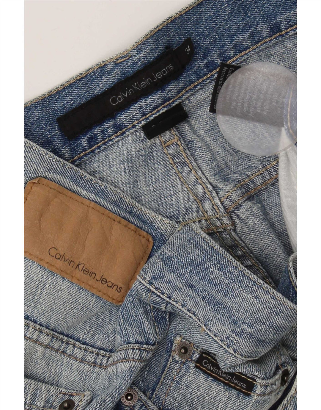 Ανδρικό τζιν ίσιο Calvin Klein W34 L30 Μπλε βαμβακερό