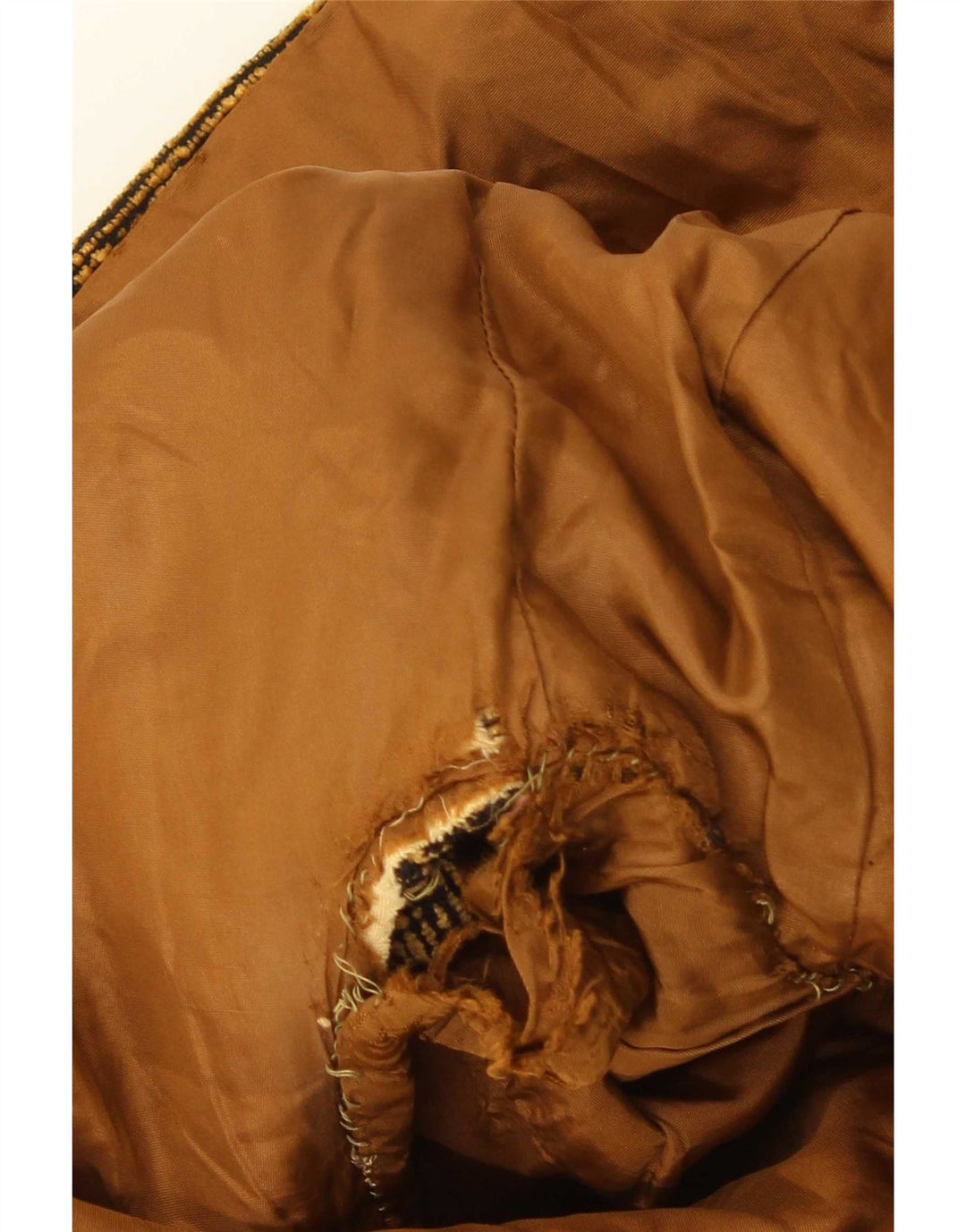 Vintage Ανδρικό Military Jacket UK 38 Medium Beige Geometric