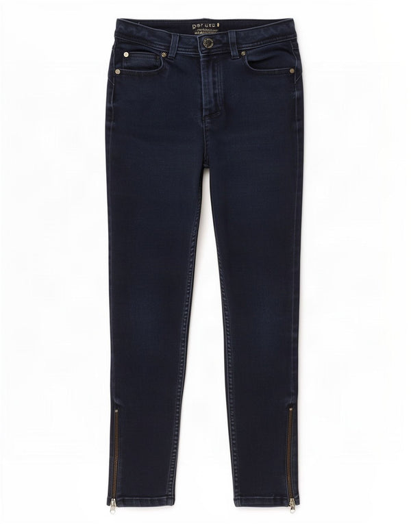 Marks & Spencer Γυναικεία Per Una Skinny Jeans UK 12 Medium W30 L24 Navy Blue