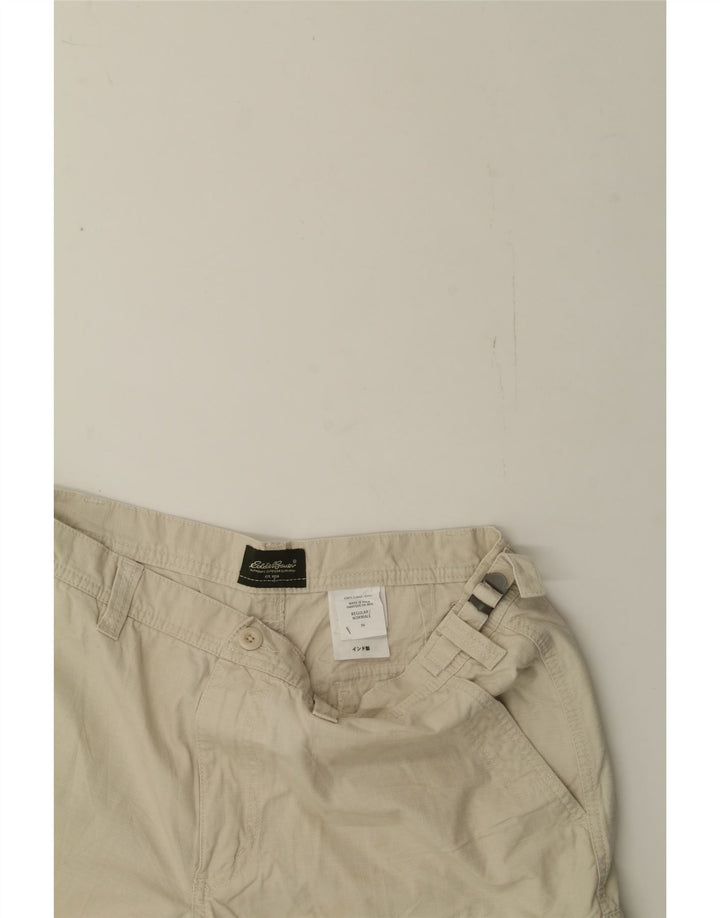 EDDIE BAUER Mens Cargo Shorts W36 Large Beige Cotton Vintage Eddie Bauer and Second-Hand Eddie Bauer from Messina Hembry 