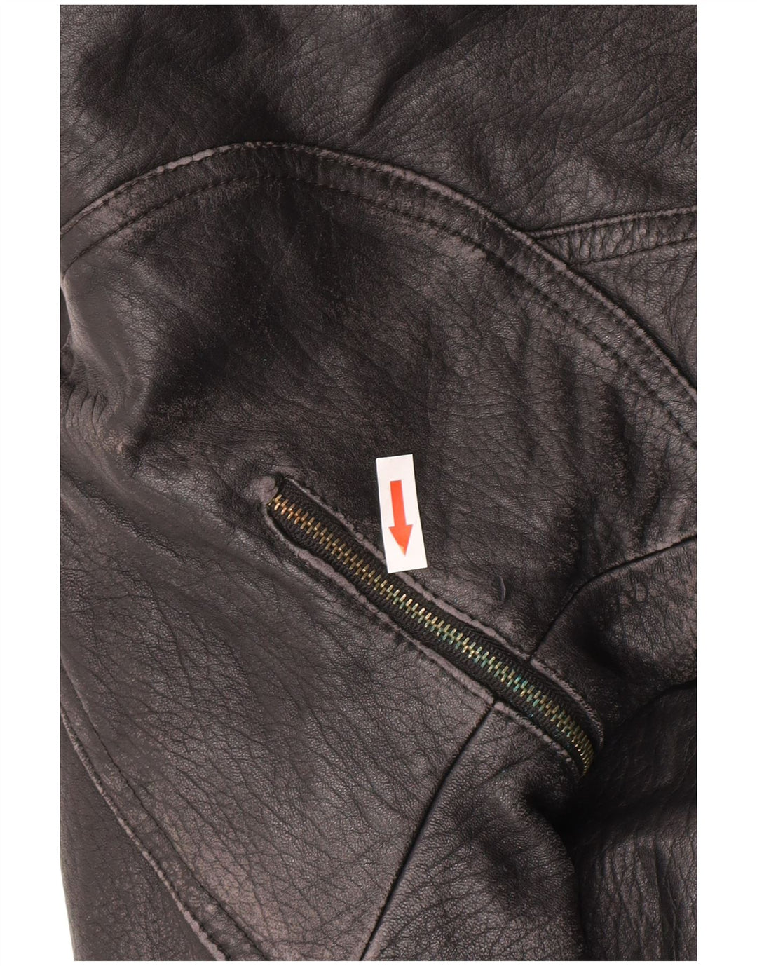 Vintage Γυναικείο Δερμάτινο Μπουφάν IT 52 2XL Μαύρο Δερμάτινο