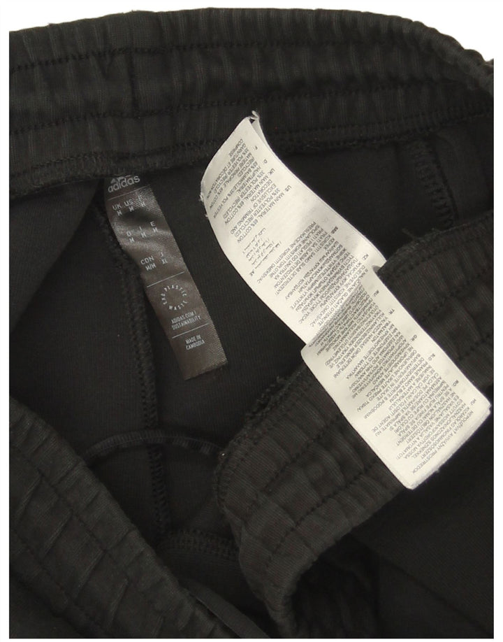 Ανδρική φόρμα Adidas Παντελόνι Joggers Μεσαίο μαύρο βαμβακερό