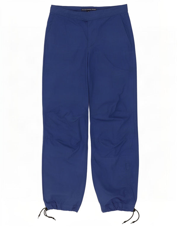 Ralph Lauren Γυναικείο Joggers Casual Παντελόνι US 8 Medium W27 L30 Μπλε βαμβακερό