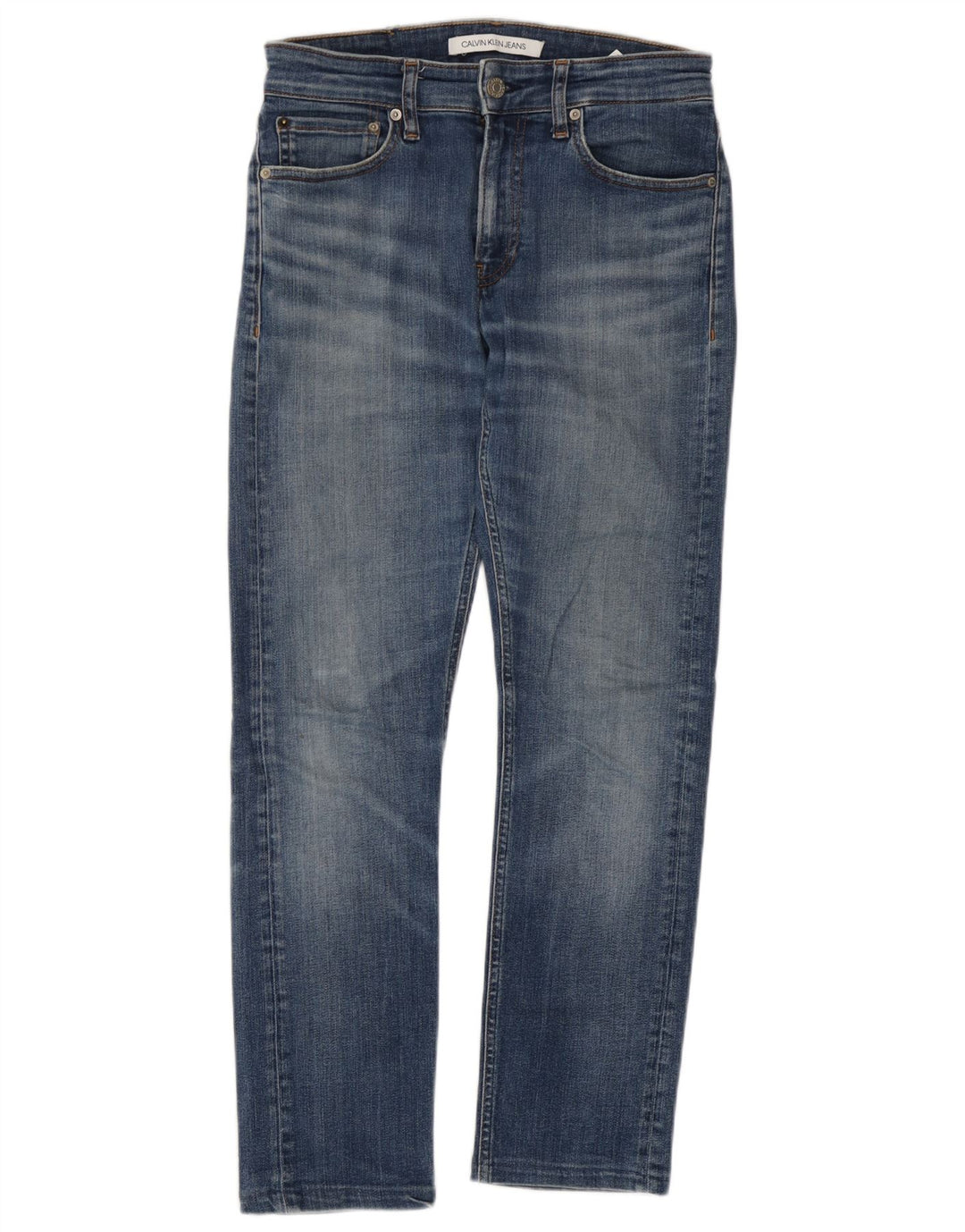 Calvin Klein Ανδρικό Slim Jeans W28 L27 Μπλε βαμβακερό