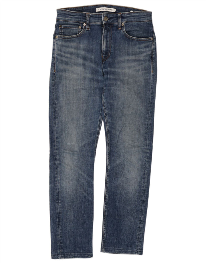 Calvin Klein Ανδρικό Slim Jeans W28 L27 Μπλε βαμβακερό