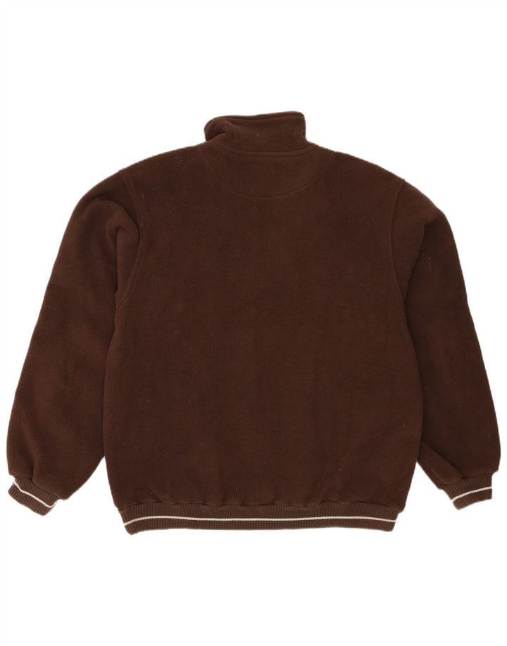 Lotto Ανδρικό φερμουάρ Fleece Jumper Μεσαίου καφέ Πολυεστέρας