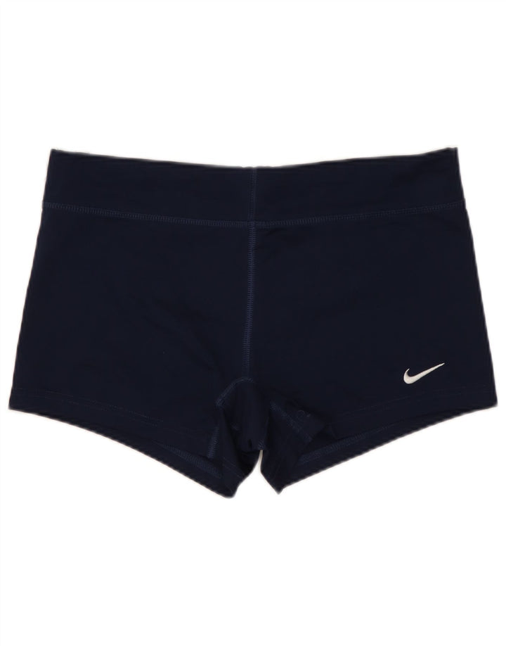 Γυναικείο αθλητικό σορτς NIKE Dri Fit UK 12 μεσαίου μπλε πολυεστέρα