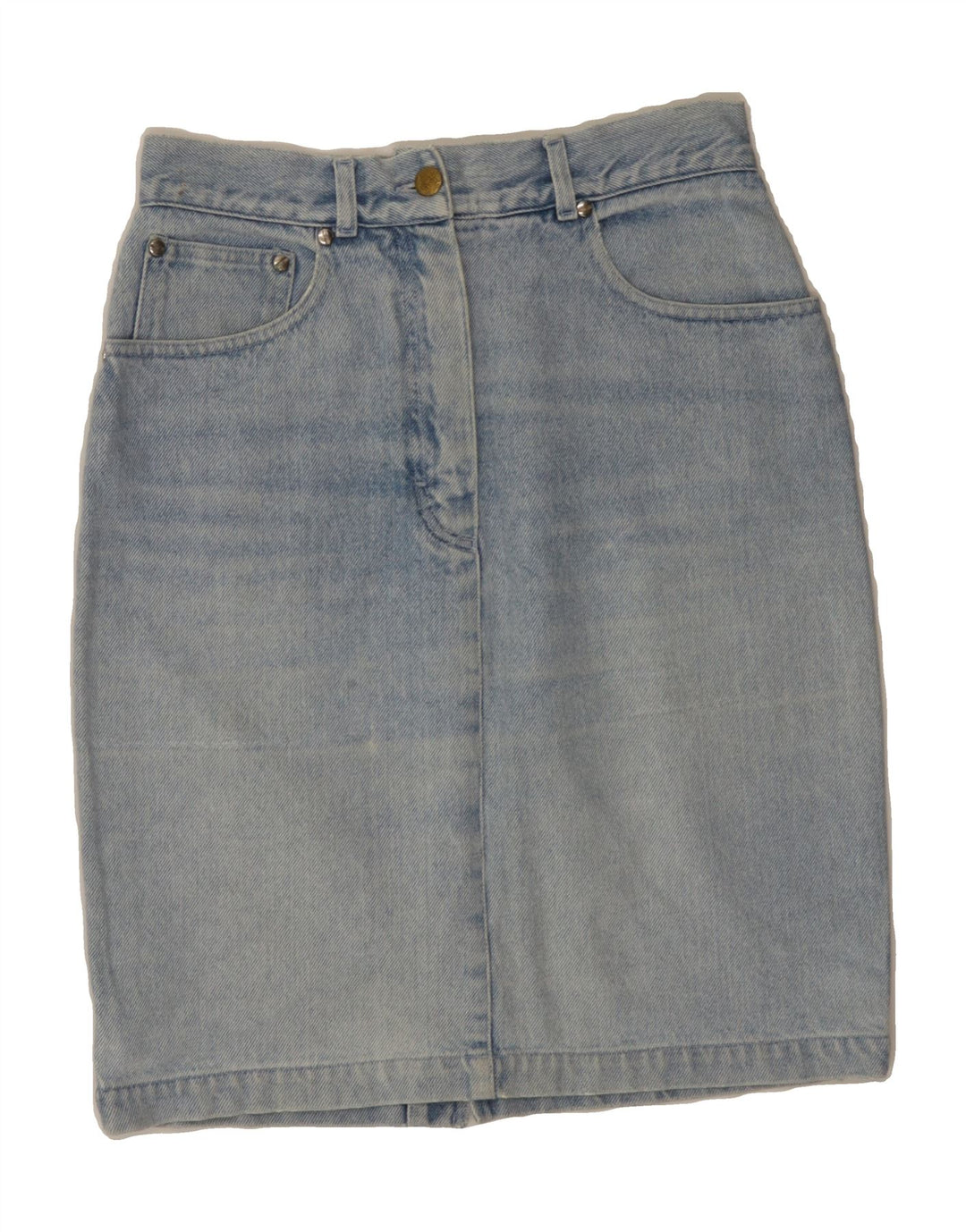 TRUSSARDI Womens Denim Skirt W28 Medium  Blue Cotton Vintage Trussardi and Second-Hand Trussardi from Messina Hembry 