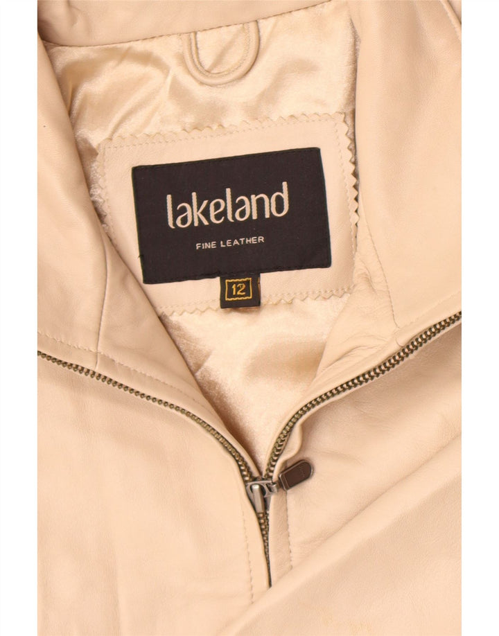 Lakeland Γυναικείο Δερμάτινο Μπουφάν UK 12 Medium Beige Leather