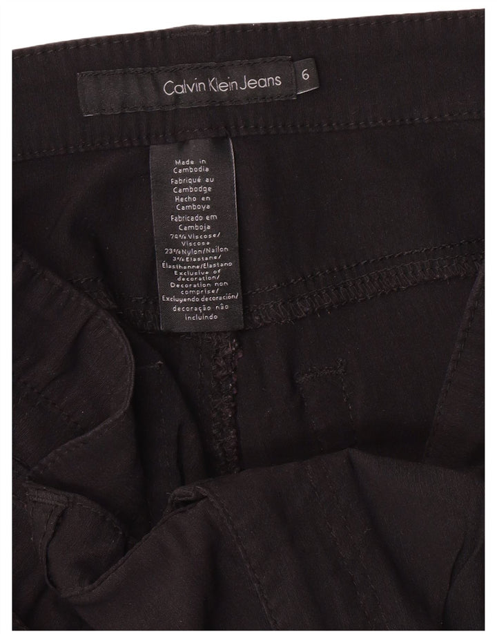 Calvin Klein Jeans Γυναικείο Casual Παντελόνι US 6 Small W32 L26 Black Classic