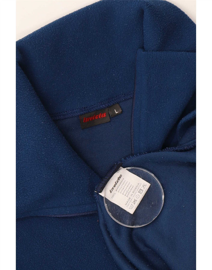 Invicta Ανδρικό φερμουάρ Fleece Jumper Μεγάλο Μπλε Πολυεστέρας