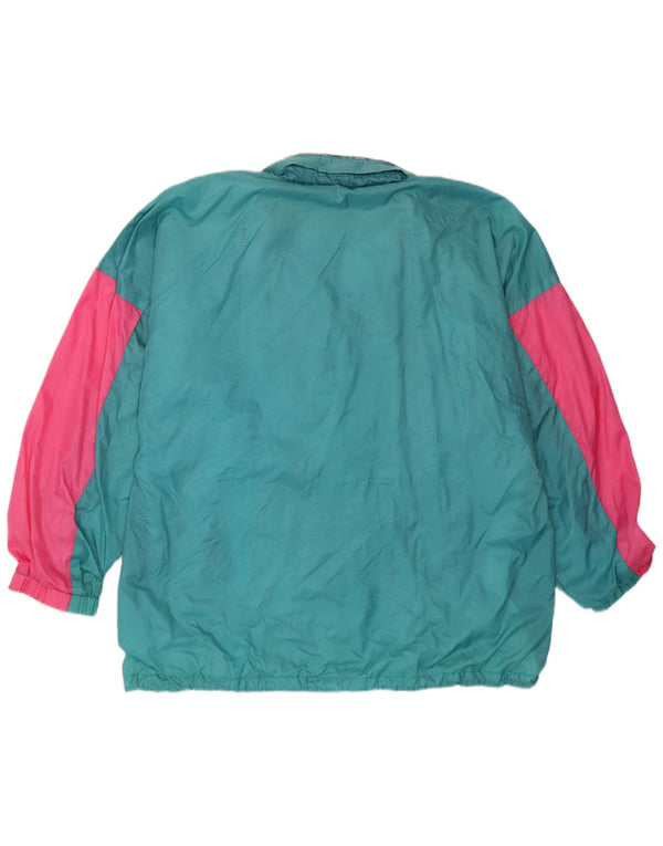 Ανδρικό μπουφάν βροχής με κουκούλα PUMA UK 42 XL μπλε νάιλον χρώματος