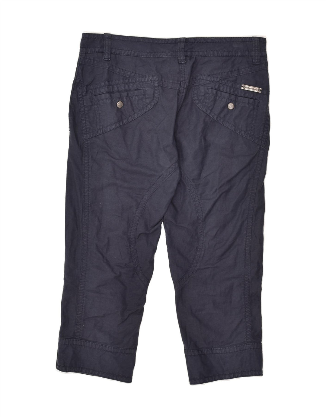 MARLBORO CLASSICS Womens Capri Trousers EU 40 Medium W32 L20  Navy Blue | Vintage Marlboro Classics | Thrift | Second-Hand Marlboro Classics | Used Clothing | Messina Hembry 