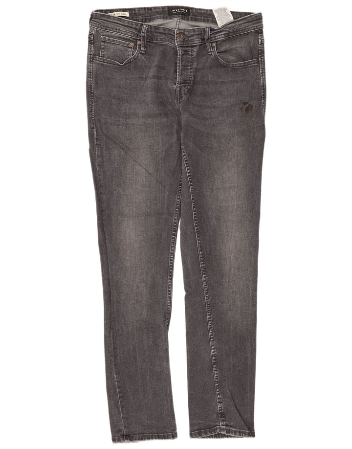 JACK & JONES Ανδρικό τζιν GLENN Slim W32 L32 Γκρι βαμβακερό