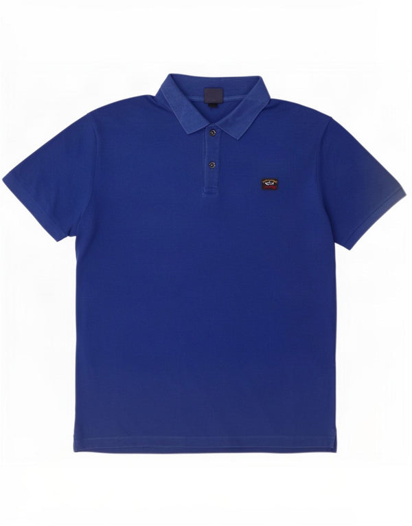 Paul & Shark Mens Yachting Polo Shirt XL Blue Cotton