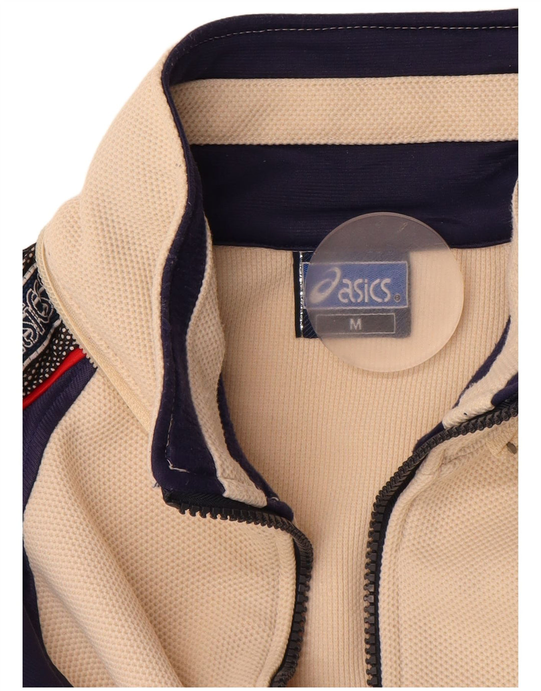 Ανδρική φόρμα γυμναστικής γραφική ASICS Top Jacket Medium Beige Colourblock