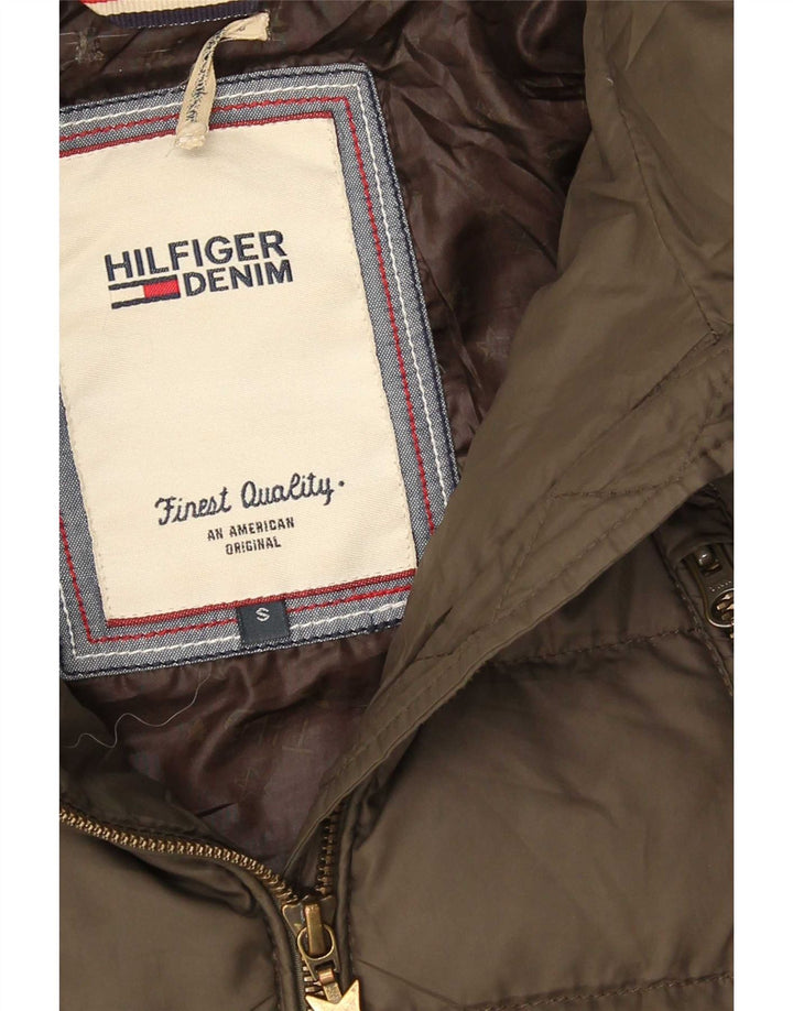 Tommy Hilfiger Γυναικείο παλτό με κουκούλα UK 10 Small Khaki Polyester
