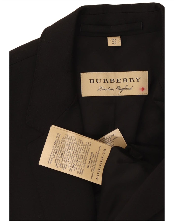 Burberry Γυναικείο Μπουφάν Blazer UK 4 XS Black Wool Classic