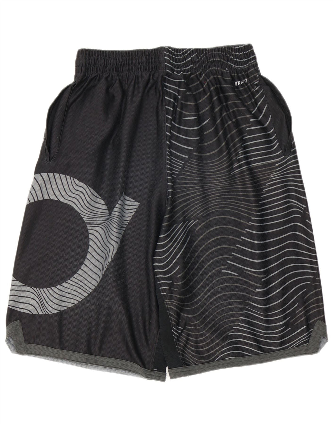 Ανδρικό αθλητικό σορτς NIKE Dri Fit μεγάλο μαύρο γεωμετρικό πολυεστέρα