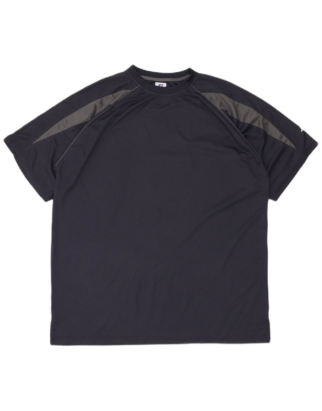 Ανδρικό ψηλό μπλουζάκι RUSSELL ATHLETIC Top 2XL Navy Blue Colorblock Πολυεστέρας